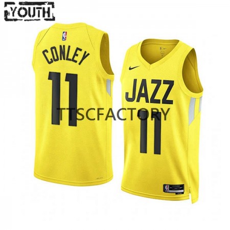 Maglia NBA Utah Jazz Mike Conley 11 Nike 2022-23 Icon Edition Giallo Swingman - Bambino